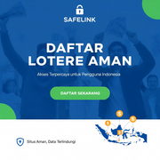 A secure, vibrant website interface for a lottery register in Indonesia.